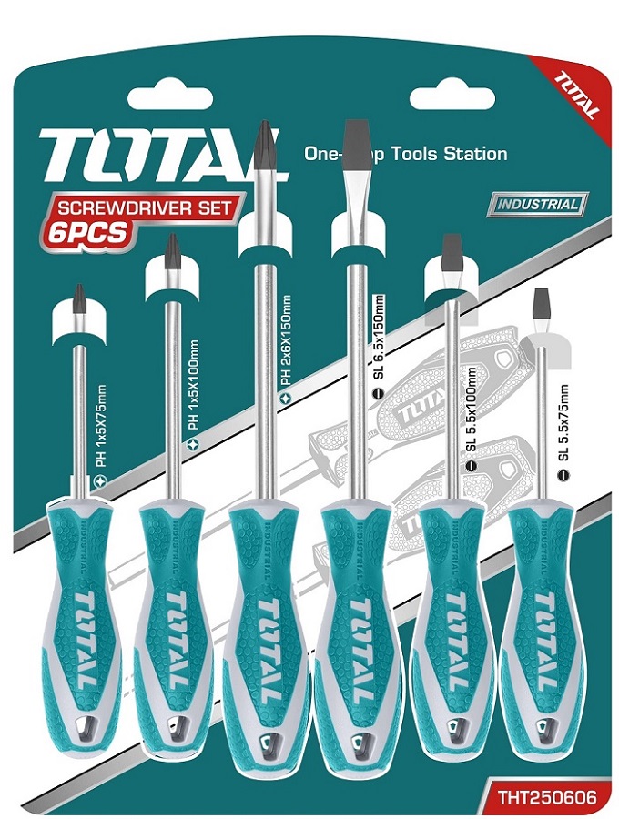 Destornillador Total Cr-V 6 Pcs