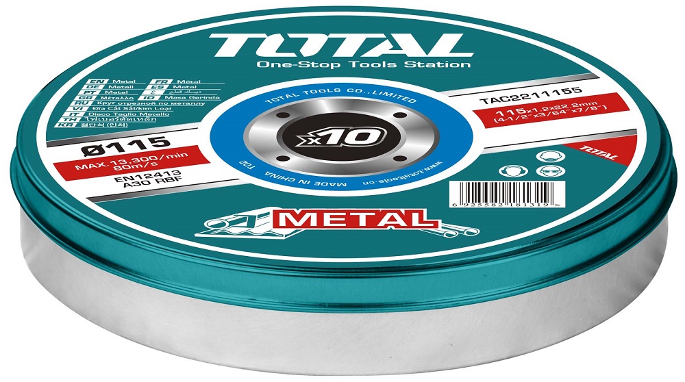 Set Disco Abrasivo Total Metal 10pcs