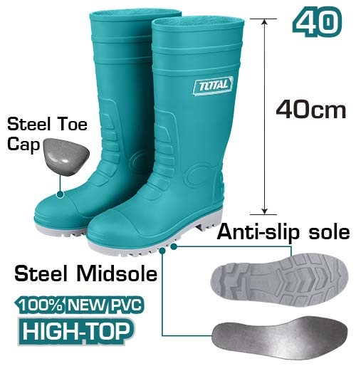 Bota De Goma Total S1p T.40