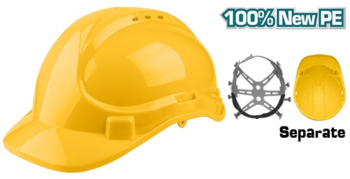 Casco Total De Seguridad Amarillo Ss