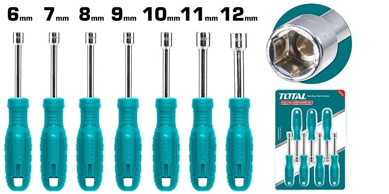 Destornillador Total Tuercas 7pcs