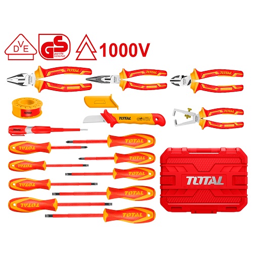 Set Herramientas Total 1000v 16pcs