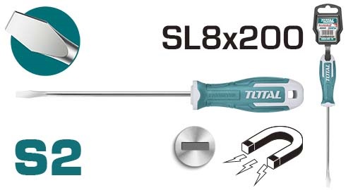 Destornillador Total Imant Sl8x200