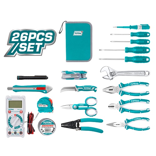 Kit Total Herramientas 26pcs Estuche