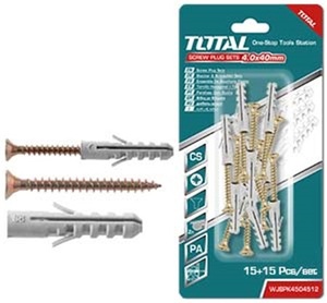 Kit Tornillo Tarugo Total St4.0x40