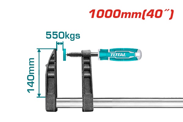 Abrazadera F Total 550kg 140x1000mm