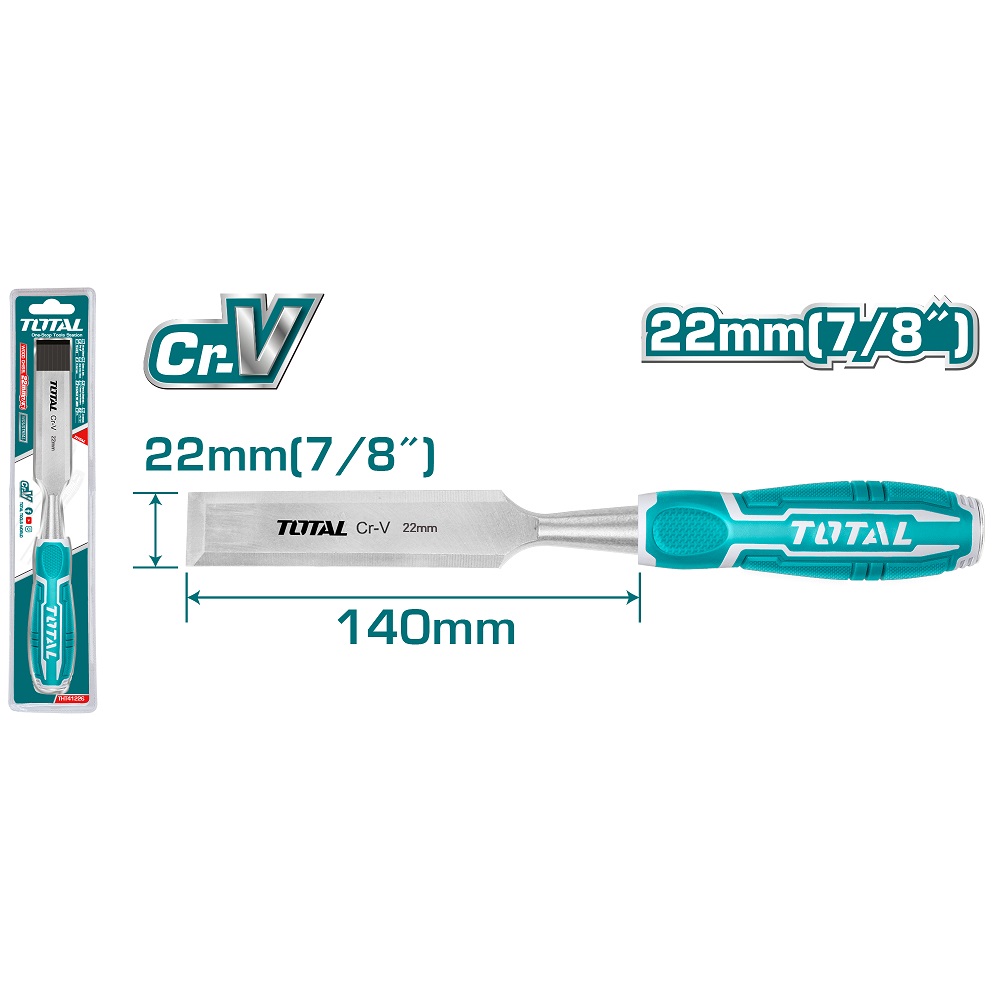 Cincel Total Cr-V P/ Madera 22mm X 140mm