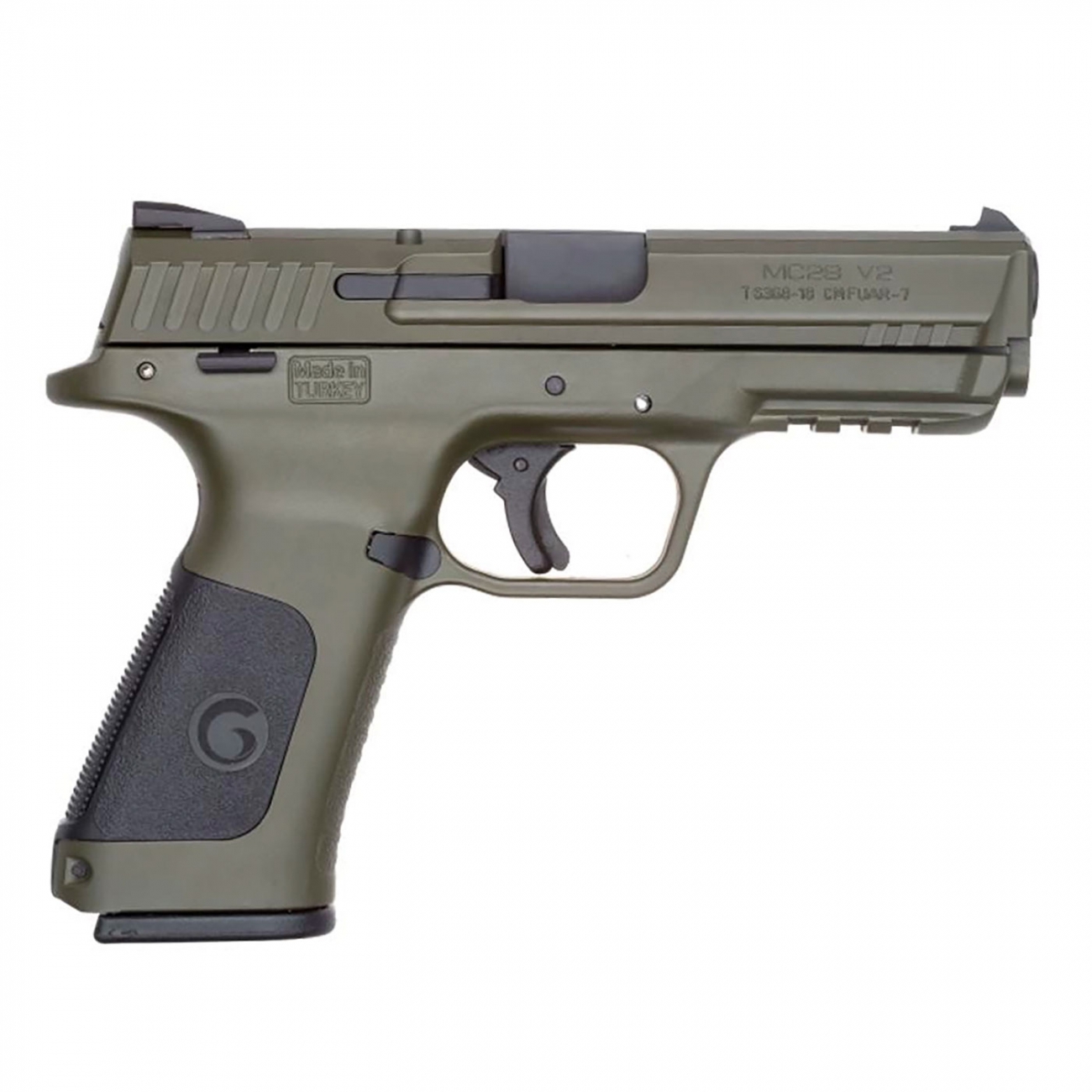 Pistola Girsan C.9mm 17+1 Mc 28s V2 Od Verde