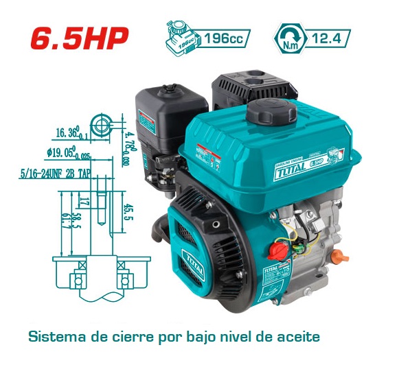 Motor Directo Total 6.5hp Naftero